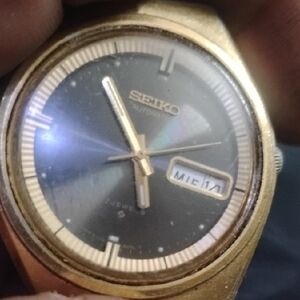 Seiko Gold and Black Automatic Watch